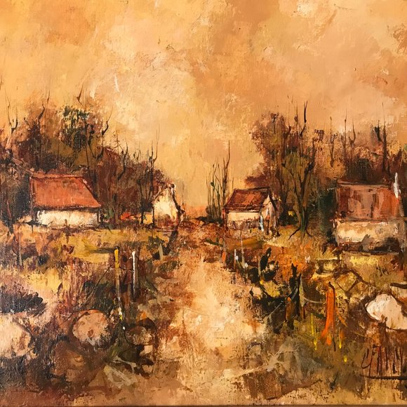 Claude Farcy Original Oil on Canvas Painting - Picture 3 of 8